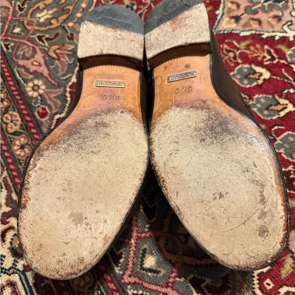Gucci Men's Brown Leather Bit Loafers - Picture 4 of 4